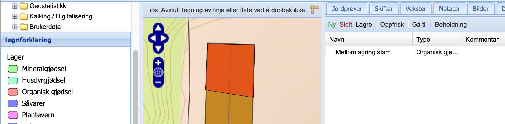 Velg type organsisk gjødsel